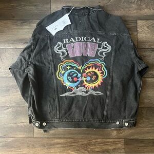 Levi's Pride Liberation Trucker Jacket Washed Black Size Large NWT